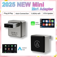 2in1 New AI Box Mini Adapter Wired to Wireless Carplay&Android Auto Fit For 99% of Cars Plug&Play WiFi Smart Dongle New Upgrade