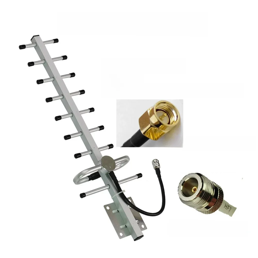 ZQTMAX 13dB 9 jednostka antena Yagi dla gsm cdma wzmacniacz sygnału 800 850 900 MHz GSM CDMA B20 zespół repeater 2G 4G wzmacniacz sygnału — zdjęcie produktu 6