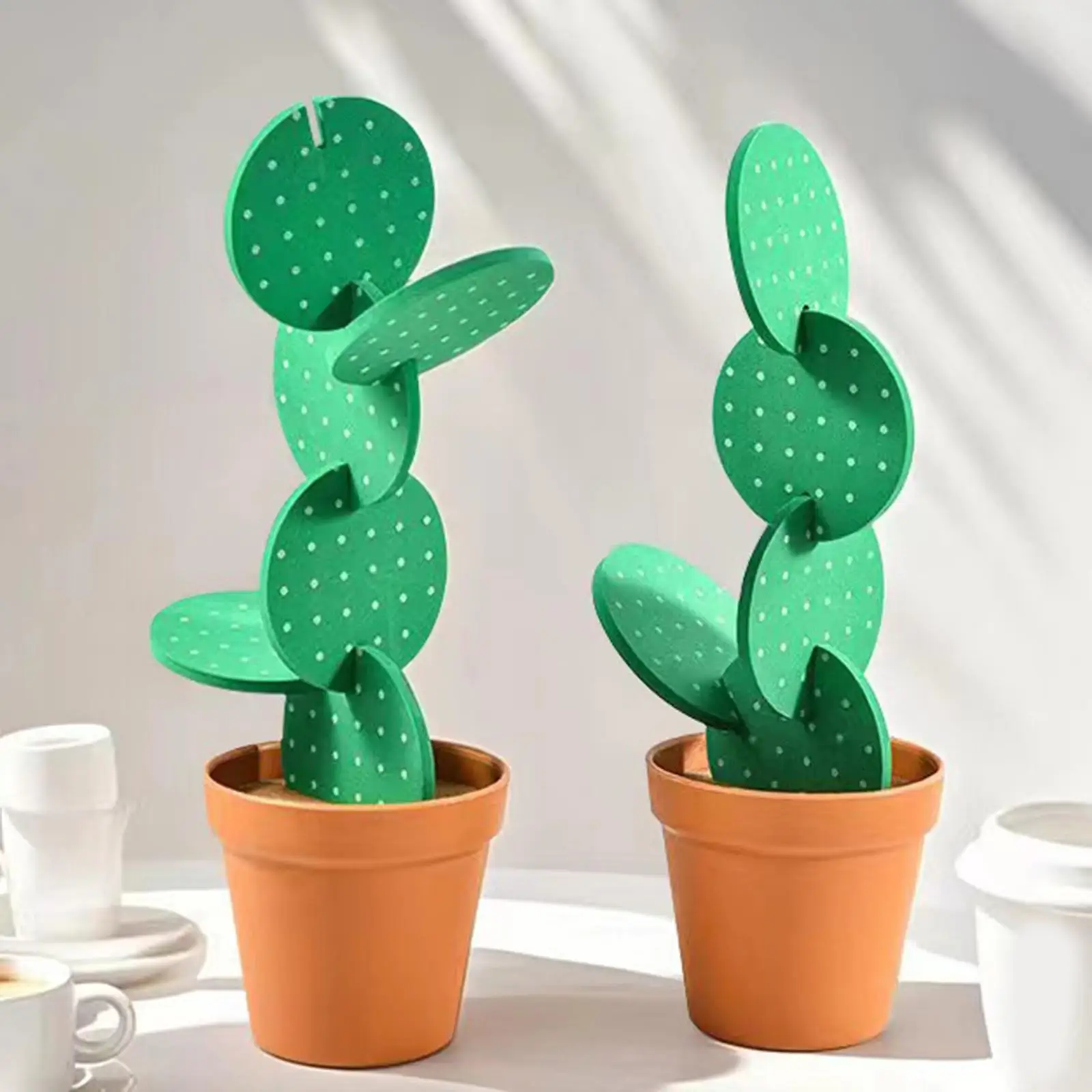 Cactus Coaster Fast Drying Cactus Coaster Set Table Decoration Placemat for Coffee Table Hotel Dining Room