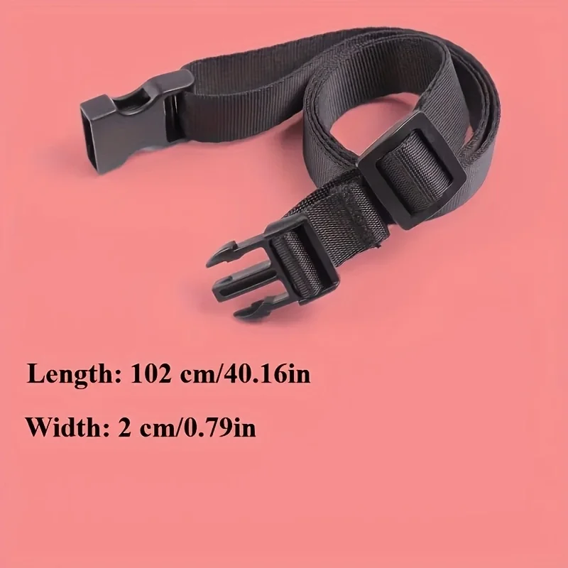 2pcs Nylon Belt, Adjustable Non-Elastic Elastic Rope, Multi-Purpose Fixing Belt with Buckle, for Travel And Cargo Fixing