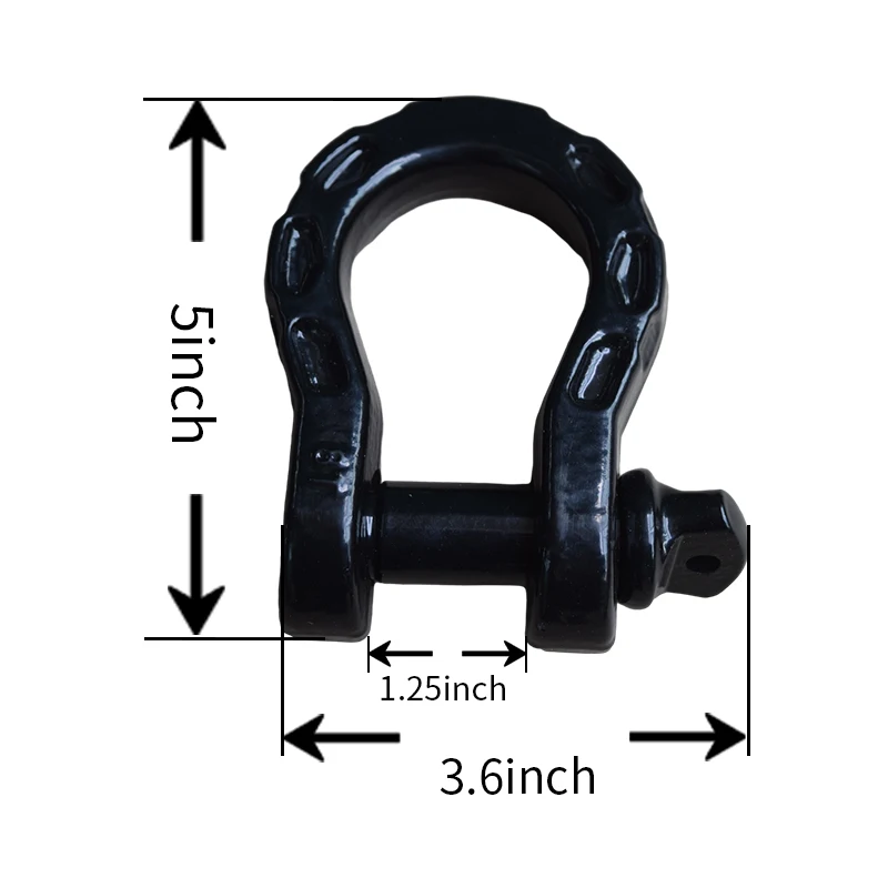 

8Ton D-Ring Shackle,Steel Shackle for Towing,Heavy Duty Forged Steel with 8ton Ton Capacity