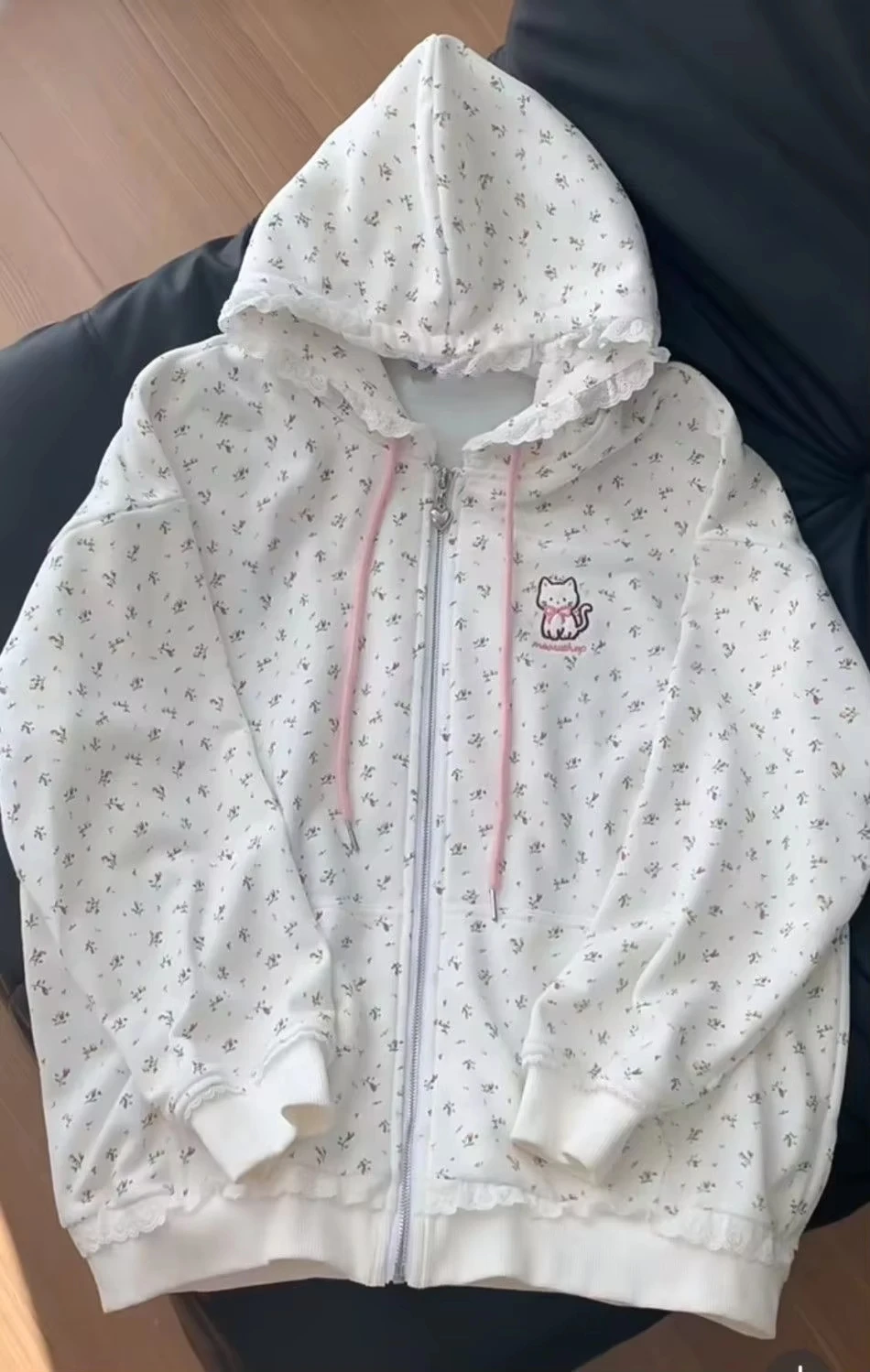 เสื้อฮู้ดซิปแขนยาวลายการ์ตูนญี - Vintage Zip Hoodie บทวิจารณ์และราคา