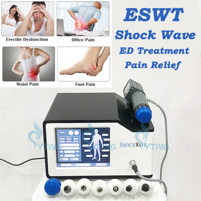 

ESWT Shockwave Therapy Machine Physiotherapy Physcial Therapy Pain Relief ED Treatment Sports Injury Recovery