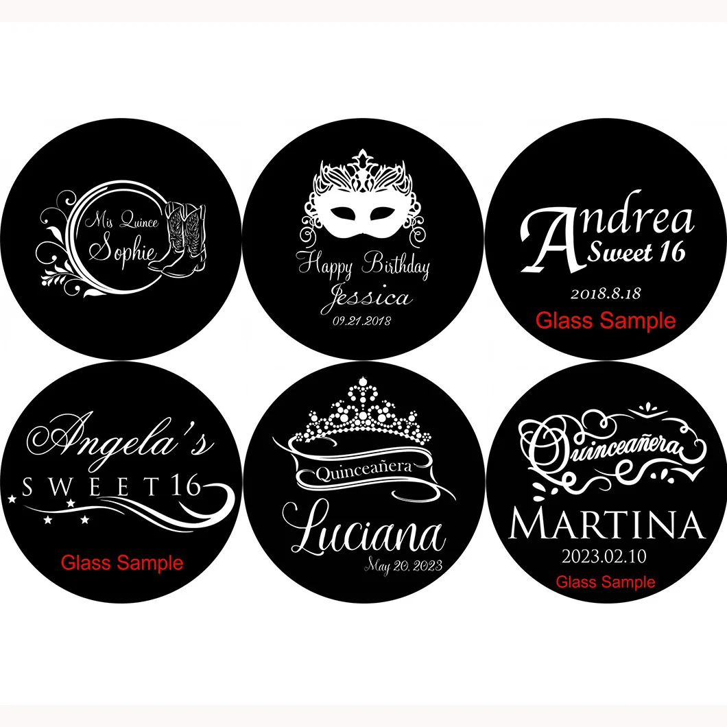 Happy Birthday Custom GOBO Glass, One Color GOBO Lens for GOBO Projector, Logo Projector