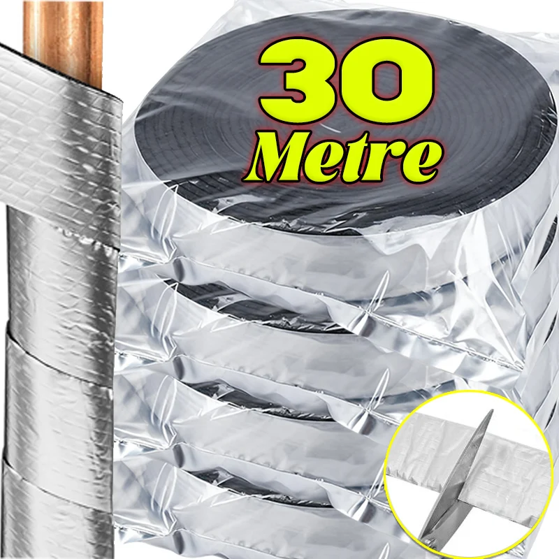 

Изоляционная лента для труб, рулонная антифризная обертка для труб, самоклеящаяся обертка для водопроводных труб, изоляционный рукав, зимняя морозильная лента для водопроводных труб