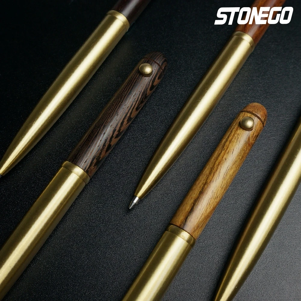 Wooden Retractable Roller Ball Pens Smooth Writing Signature Executive Business Ball Point 0.5mm Handcrafted Vintage Gift Pen