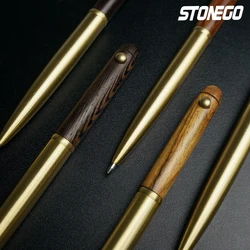 Wooden Retractable Roller Ball Pens Smooth Writing Signature Executive Business Ball Point 0.5mm Handcrafted Vintage Gift Pen