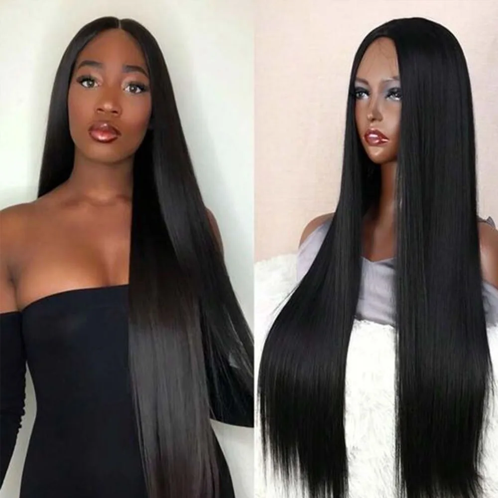 Bone Straight Glueless Wig Human Hair Ready To Wear Pre Cut 7x5 Lace Front Wig 13x4 HD Glueless Lace Frontal Wigs For Women