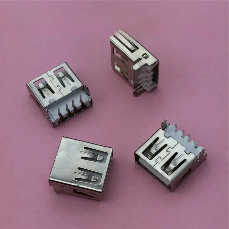 10 sztuk/partia USB 2.0 4Pin A typ żeńskie gniazdo złącze G54 2 stopy 90 stopni transmisji danych ładowania — zdjęcie 2