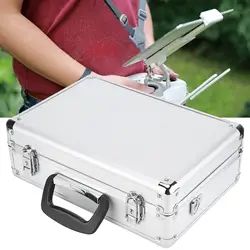 RC Airplane Transmitter Case Aluminum Sturdy RC Plane Remote Controller Storage Bag Waterproof for JR FUTABA FLYSKY Universal