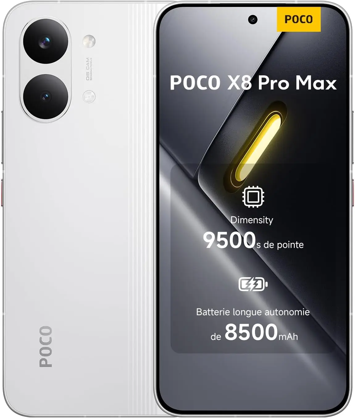 Xiaomi Poco X8 Pro Max, Ultra Helder 6.83" Quad HD 120Hz AMOLED Scherm, Dimensity 9500S Processor, 50MP Light Fusion 600 OIS Camera, 8500mAh Batterij, Android 16, 100% Authentiek & Gloednieuw