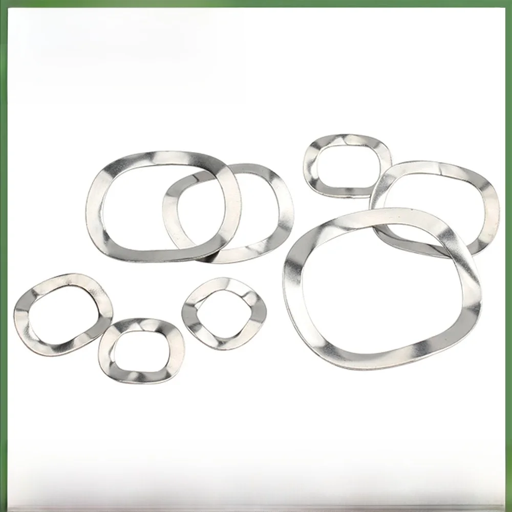 304 acier inoxydable M3 M4 M5 M6 M8 M10 M12 M16 M19 M23 M25 M27 M31 M39 M41 M51 rondelle d'onde type d'écart d'onde joint rondelle à ressort