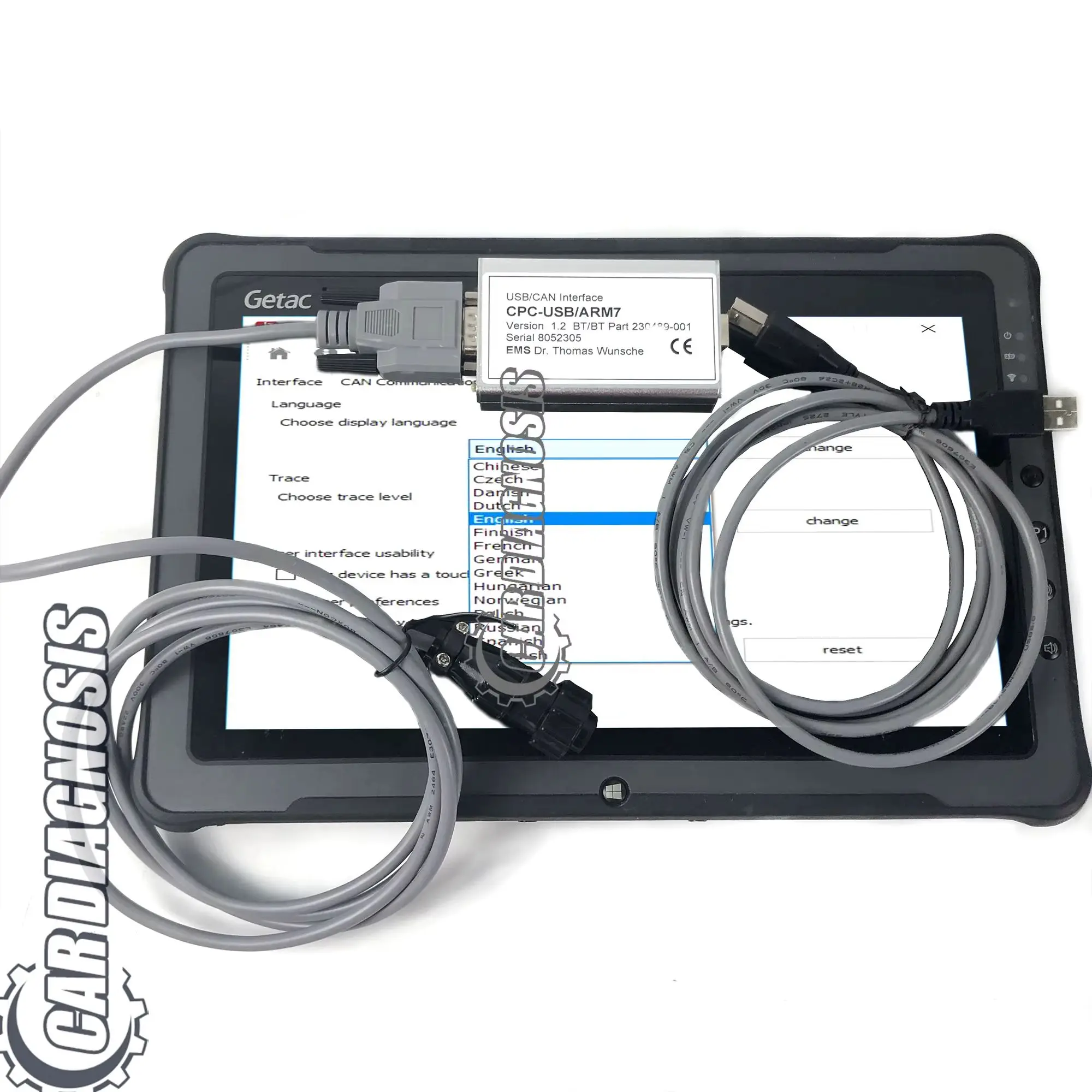 F110 TABLET +TruckCom Toyota BT For Toyota BT EMS CAN suite Service Communication Interface ARM7 forklift truck diagnostic tool