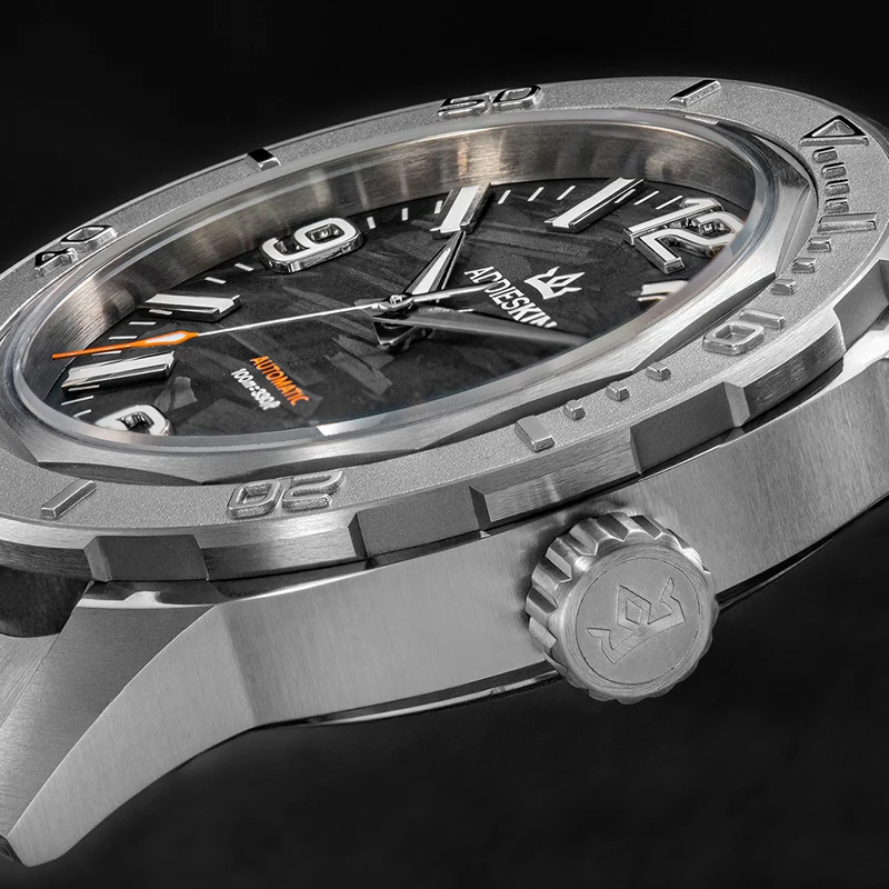 AddiesKin K007 Luxury Automatic Mechanical Watch Miyota 9015 Carbon Fiber Dial Sapphire Crystal Stainless Steel BGW9 Luminous