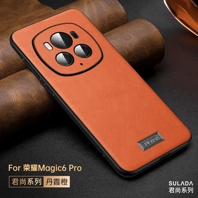 

For Magic 60 Luxurious Leather Matte Skin Friendly Back Cover Shockproof Bumper For Magic 60 pro Magic 60 Magic 50 Magic 50 pro