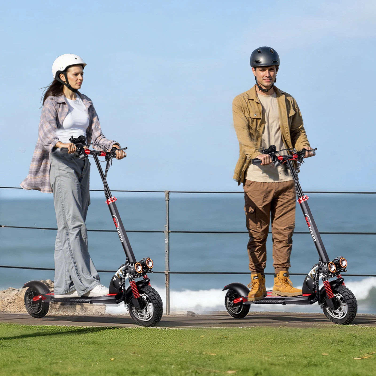 trottinette électrique tout-terrain – vue détaillée