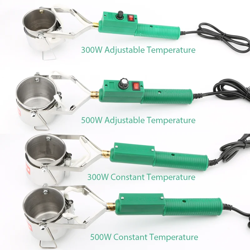 Solder Pot Tin Melting Furnace 300W/500W Portable Handheld Thermostat / Adjustable Temperature Control Soldering Pot