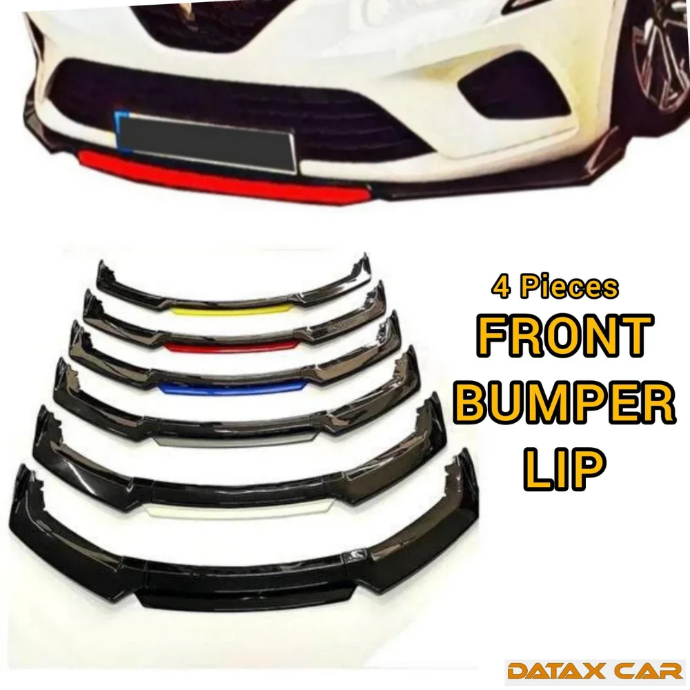 4 Piece Front Bumper Lip For Renault Clio 4 Car Accessories Five Color Options Modified Exterior Parts Under Bumper Tuning