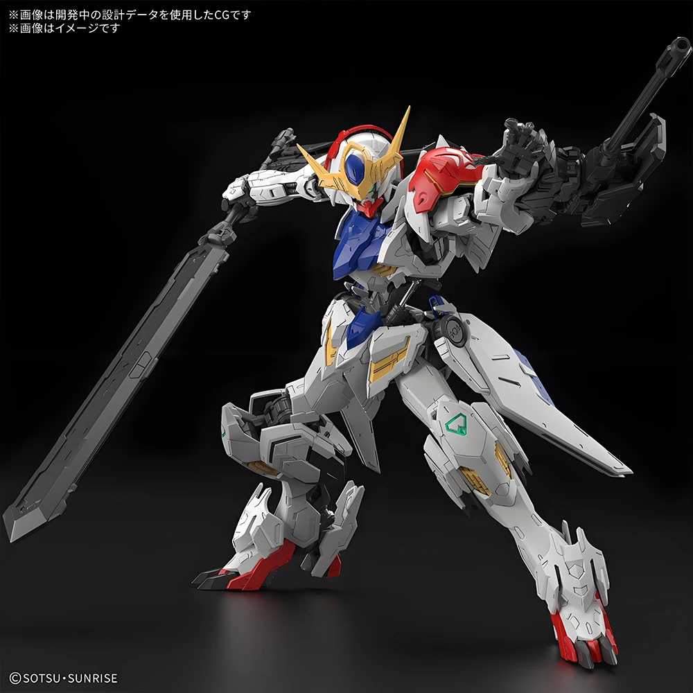 BANDAI Original GUNDAM modelo de ensamblaje MG 1/100 ASW-G-08 GUNDAM BARBATOS figuras de personajes de Anime ensamblar juguetes de modelos regalos