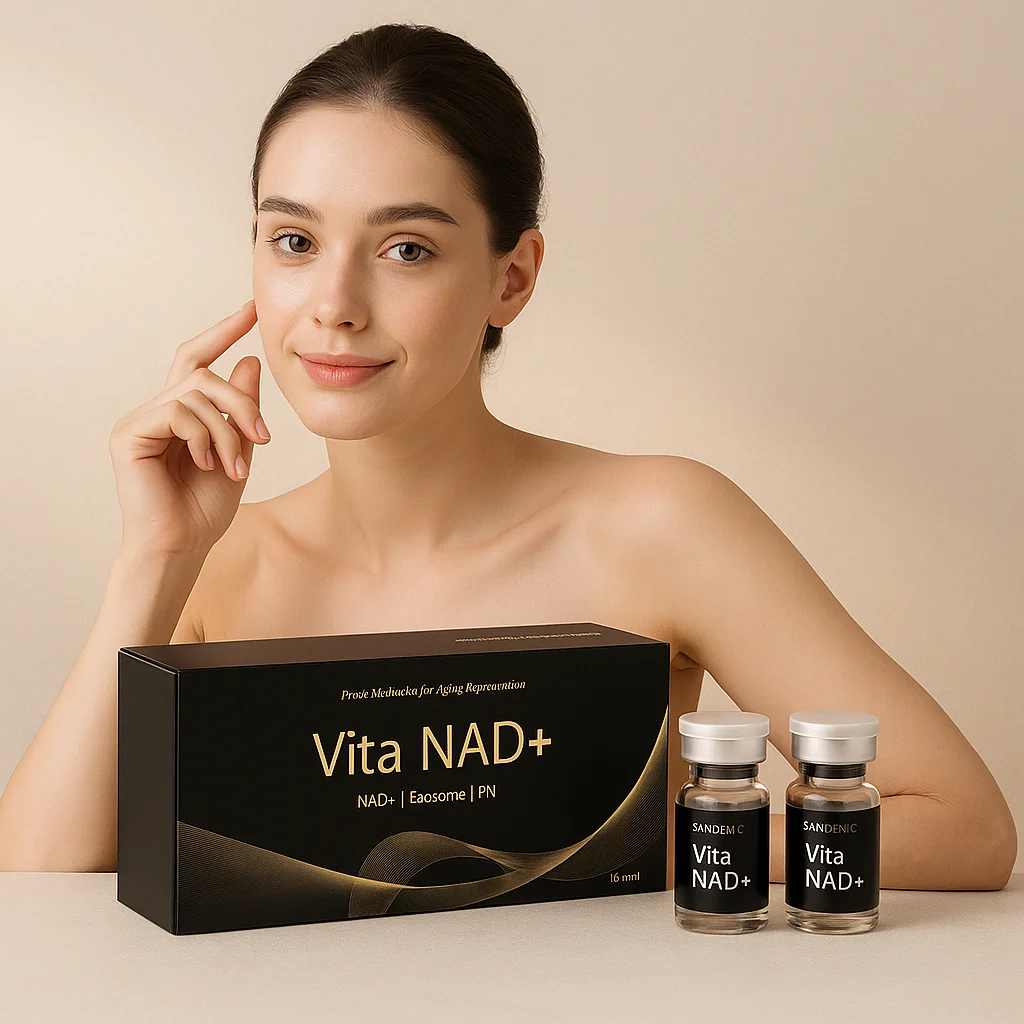 

Korea Sanendi Skincare Products Three Facial Essence Sets NAD+ Soothing Moisturizing And Nourishing 7mlx10