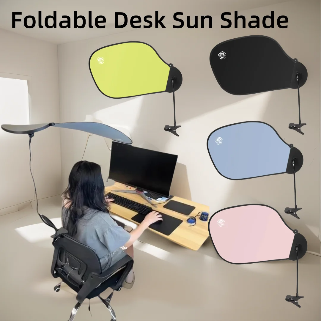 Laptop Sun Shade Adjustable Desk Air Conditioner Wihield Cuter Nap Time ential Tool Bendable Office Desk Shade Folding Car