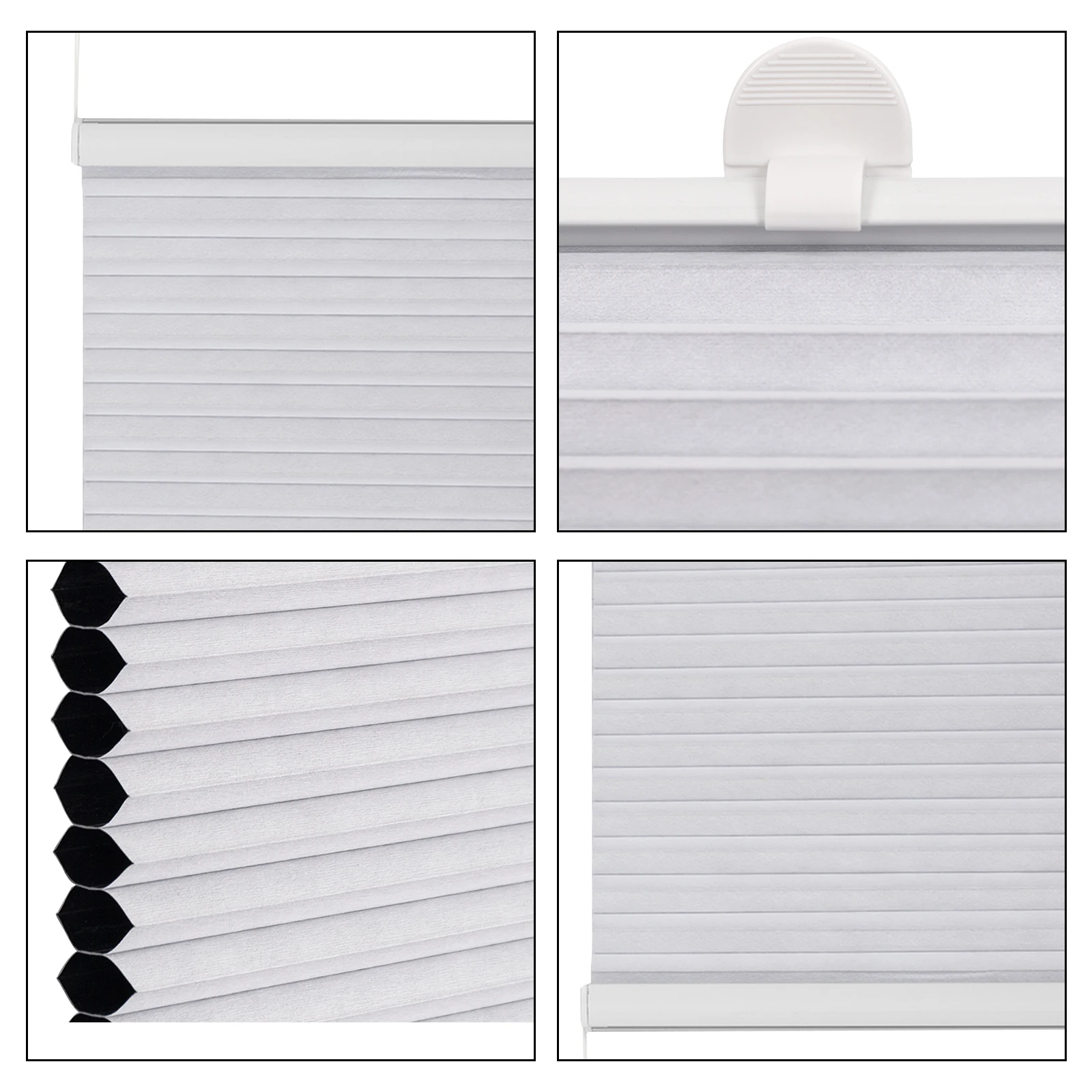 مكافحة ظلال الشمسية مصاريع العسل مطوي أعمى دون الحفر مع حامل قصاصة لأبواب النافذة غرفة المعيشة ديكور غرفة نوم