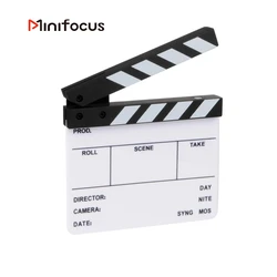 Studio Camera Photography Video Acrylic Small Clapboard Dry Erase Director Film Movie Clapper Board Slate (6.3x5.5