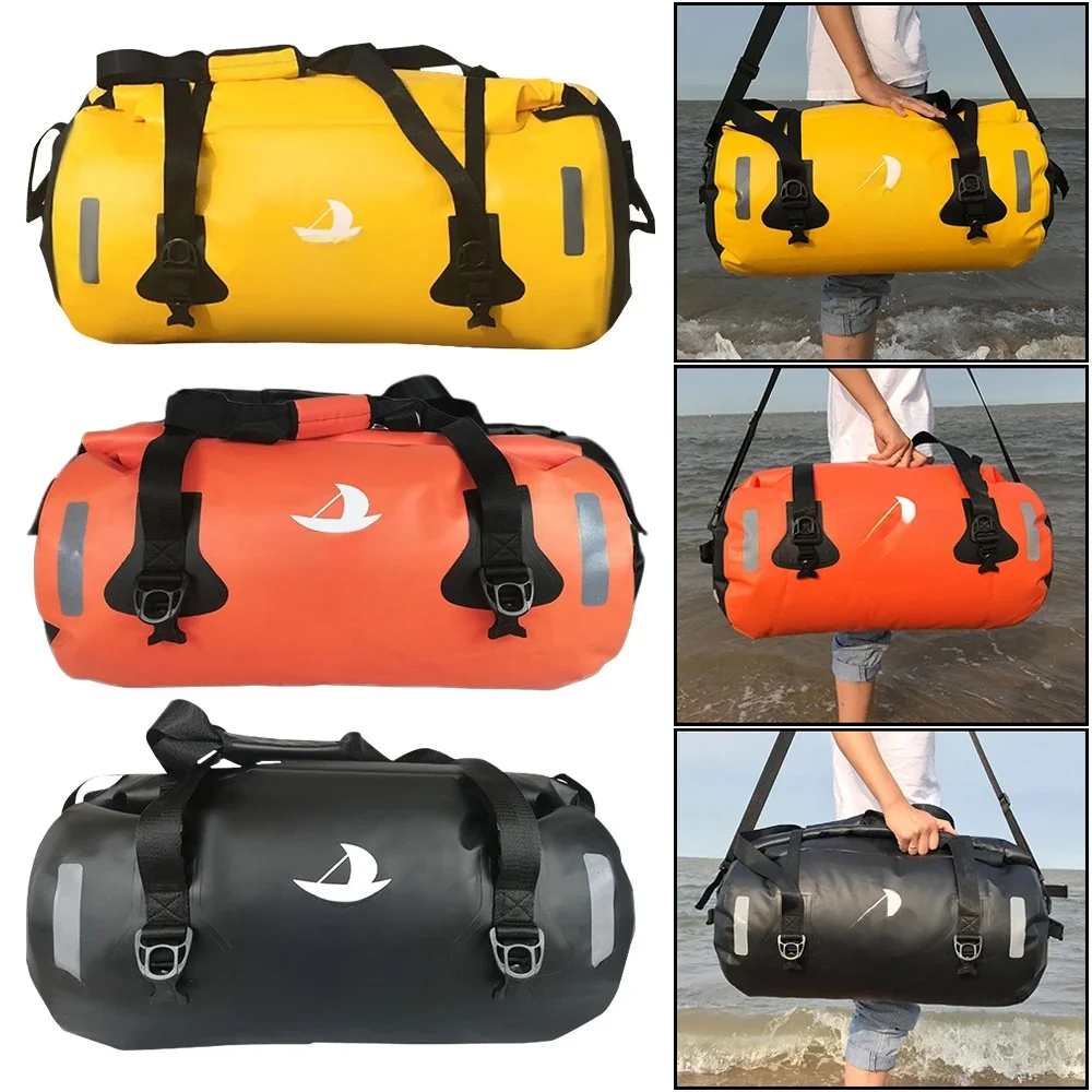 AliExpress Maroen 40L 80L Motorcycle Back Seat Bag MTB Bicycle Tail Bag Waterproof Outdoor Sports Travel Luggage Dry Bag Sandy Beach Roll Pack