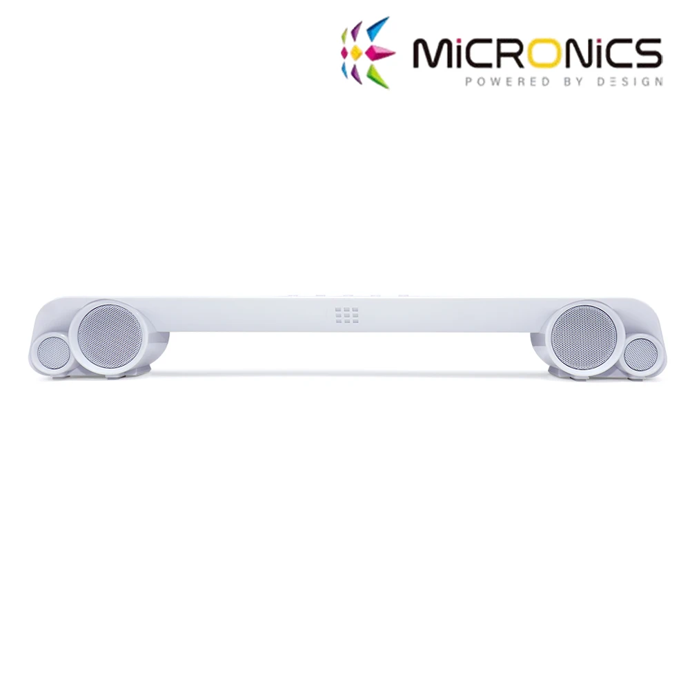 MANIC MICRONICS ROUND STUDIO BT1000 V2 Bluetooth Wireless Speaker (White)