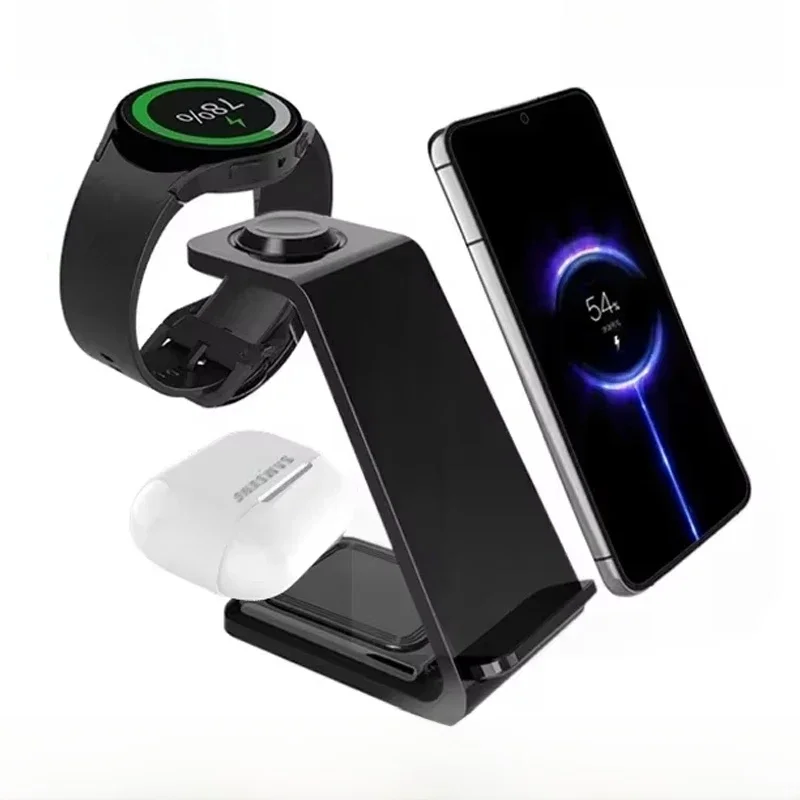 Szybka bezprzewodowa ładowarka VIKEFON do iPhone 16-12, Samsung S20 S21, Apple Watch 8/7, Samsung Galaxy 6/5, stacja ładująca — zdjęcie 2
