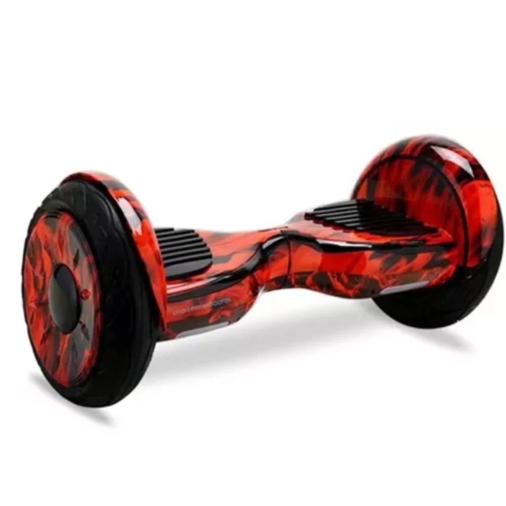 Original 10 Inch Red Fire Hoverboard Bluetooth Led Electric Skateboard and Brinovar Bag