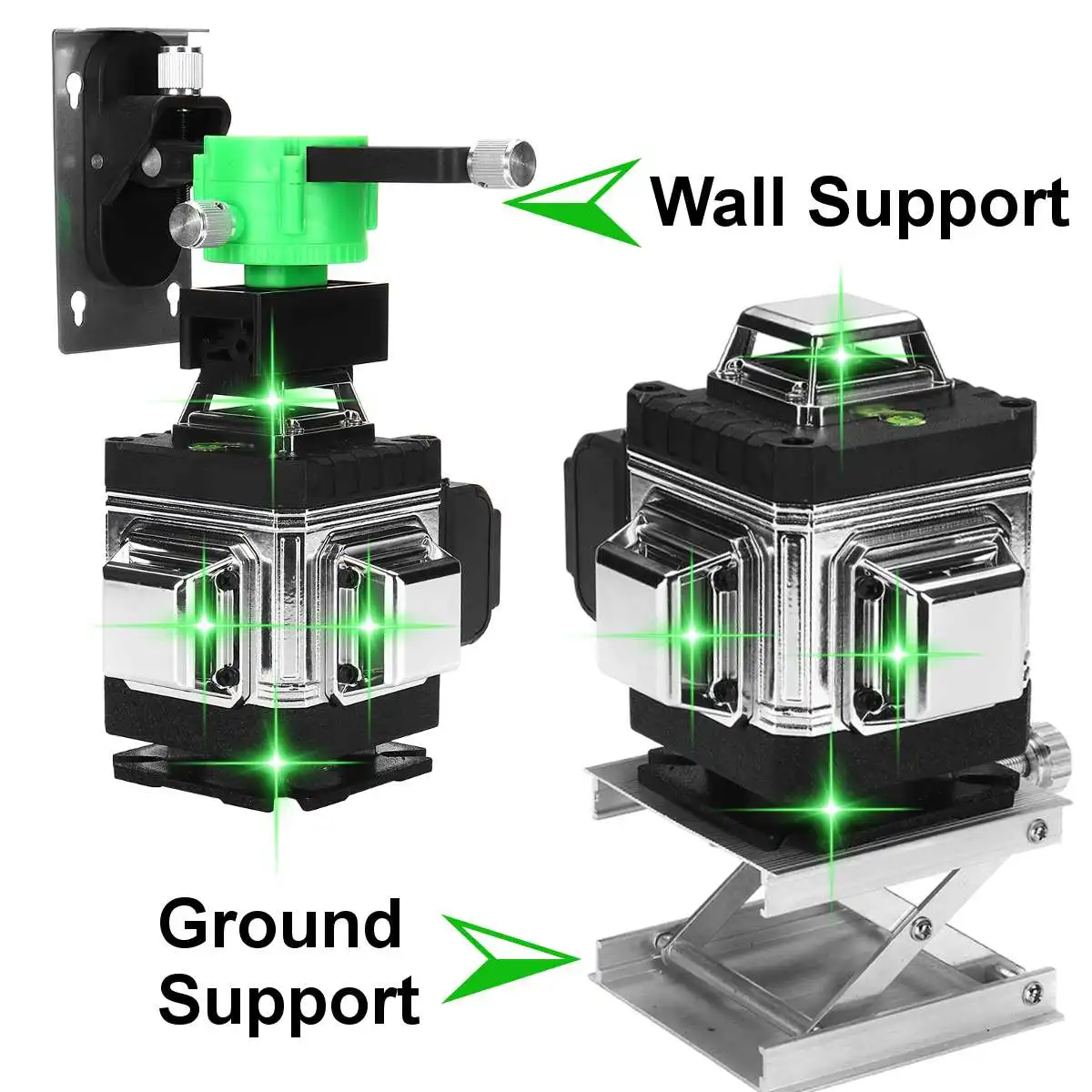 16 خطوط ثلاثية الأبعاد مستوى الليزر الخط الأخضر التسوية الذاتية 360 مستوى الليزر الأفقي والرأسي أدوات البناء المهنية هدية