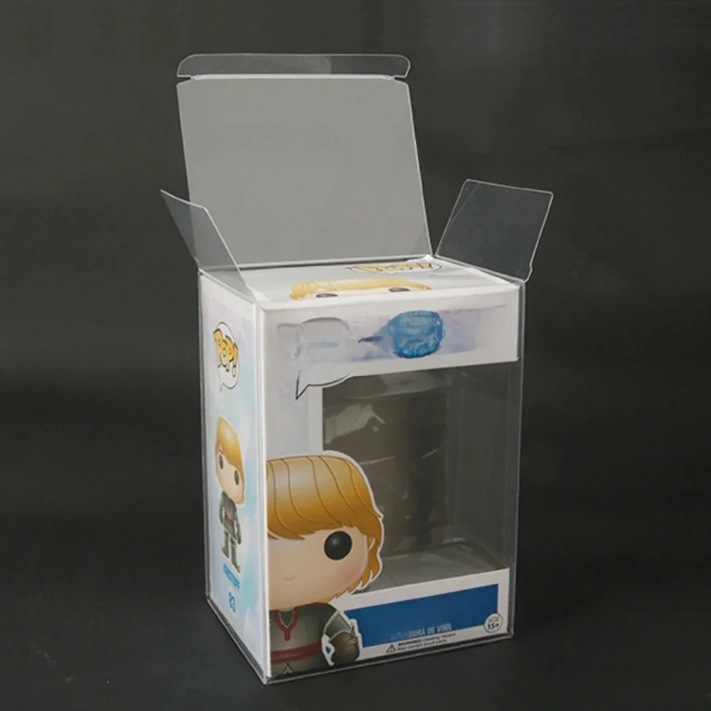 10 SZTUK 4-calowy przezroczysty wyświetlacz z tworzywa sztucznego PET do pudełka do przechowywania Funko pop Limited Edition — zdjęcie produktu 4