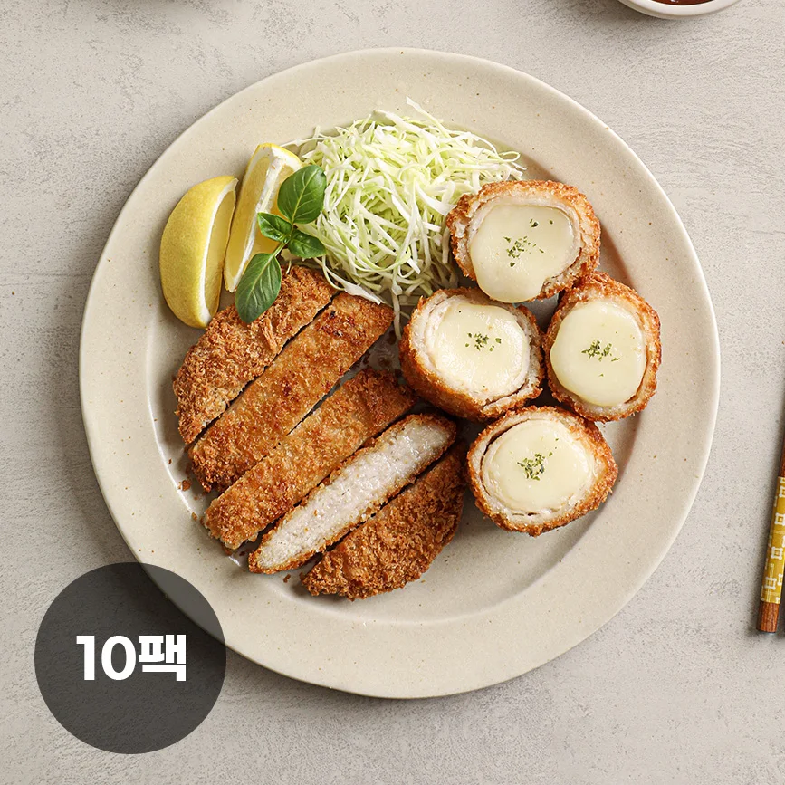 [Dacin Shop] 905 domestic cheese katsu 10 packs/diet management mozzarella pork cut