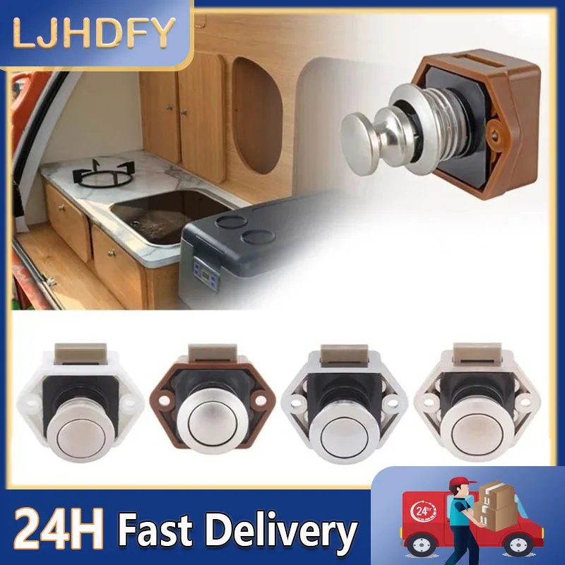 

Car Push Lock Diameter 20mm RV Boat Motor Home Cabinet Drawer Button Locks For Furniture Hardware