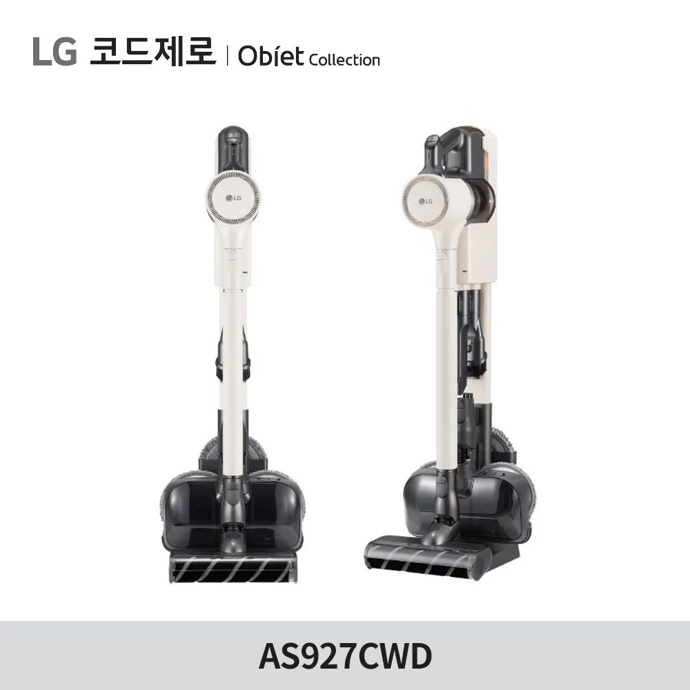 Lg Electronics Code Zero of Zero Collection Aspirador de pó sem fio As927Cwd Entrada de esfregão úmido