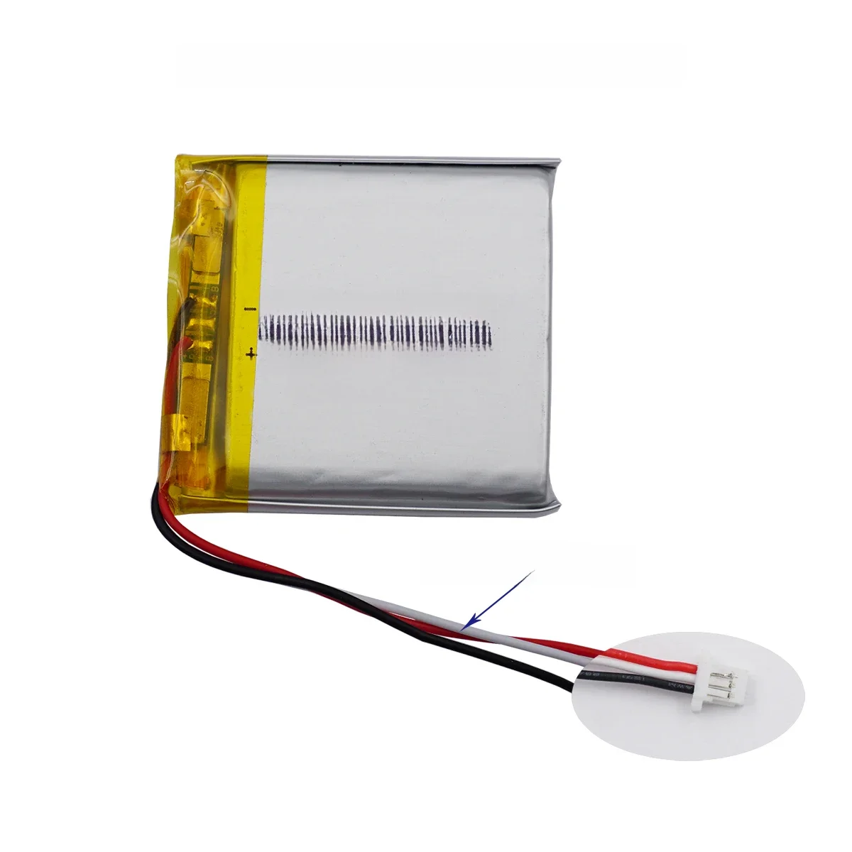 3,7V 1800mAh 6,66Wh 804040   JST 3Pin 1.0mm Conector 3 Fios Termistor NTC Li-Polímero Li Lipo