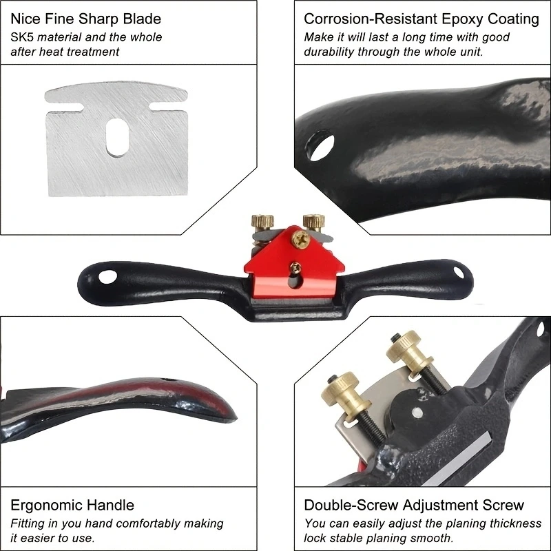 Adjustable SpokeShave with Flat Base, 9\