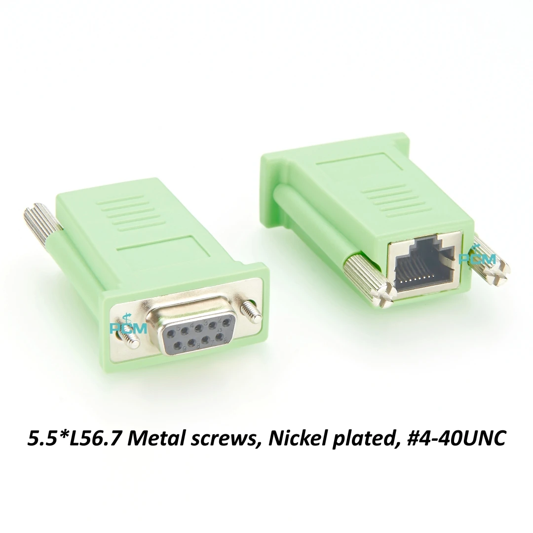 DB9 to RJ45 Female Socket Jack Console Adapter Connector Cable Cisco Compatible CAB-9AS-FDTE for RS232 Terminal POS Modem
