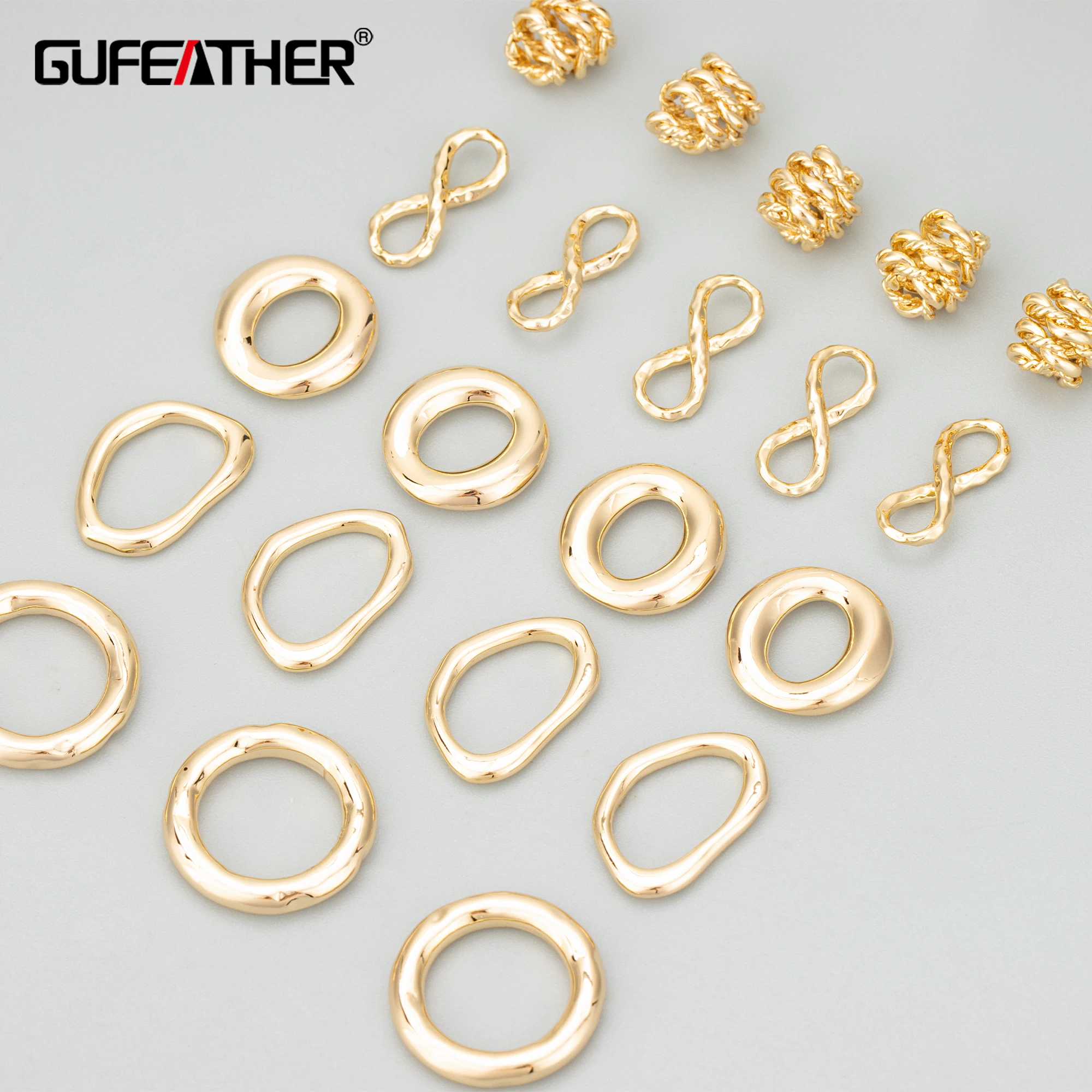 

GUFEATHER MD65,jewelry accessories,18k gold rhodium plated,copper,charm,handmade,diy pendants,connector,jewelry making,10pcs/lot