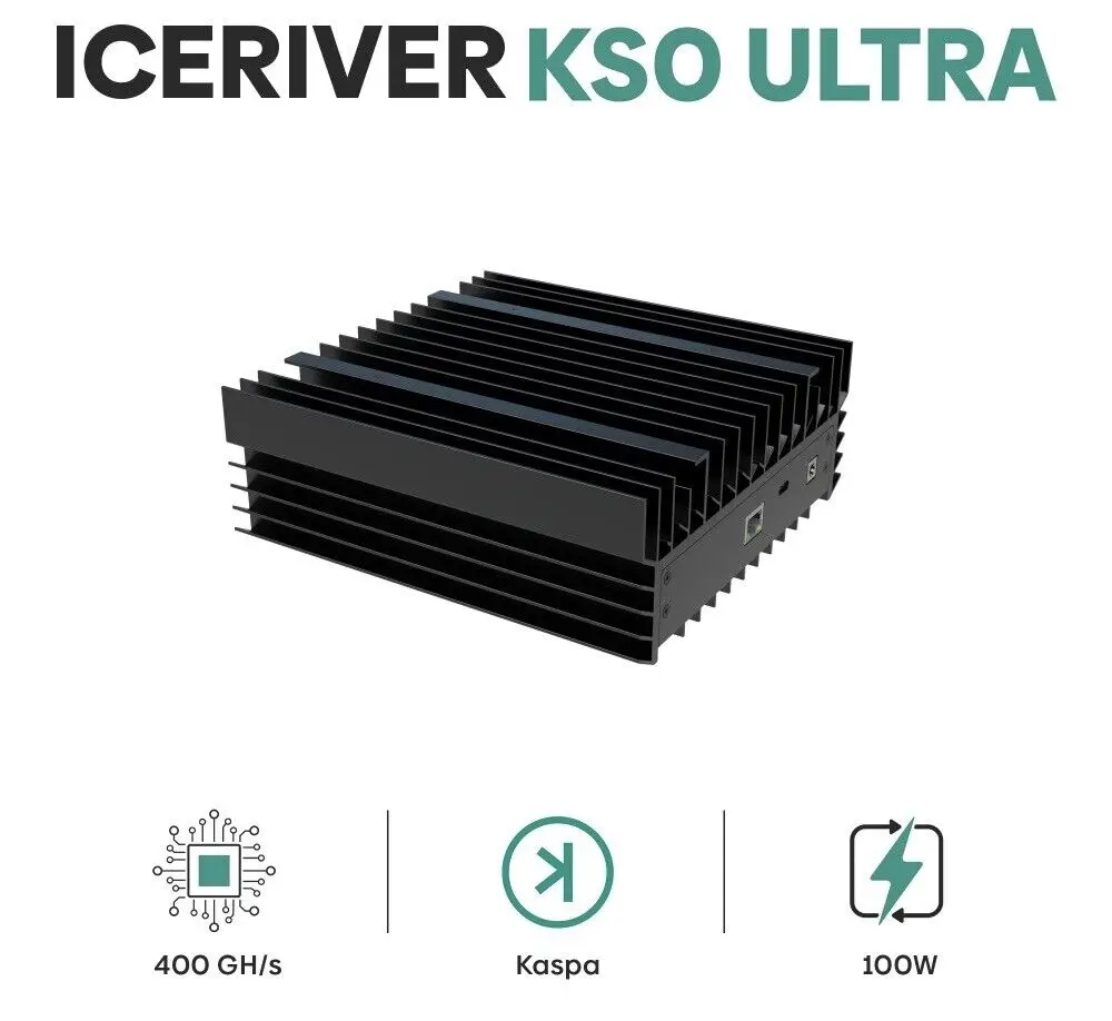 

Новый ICERIVER KS0 ULTRA 400GH 100 Вт с блоком питания! Отправка из Атланты, GA! Новая прошивка! B