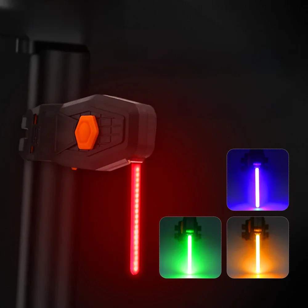 AliExpress cycle zone Bike Photon Drop Rear Light Waterproof Type-C COB Bicycle Creative Tail Light MTB Bike Cycling Photon Drop Warning Taillights