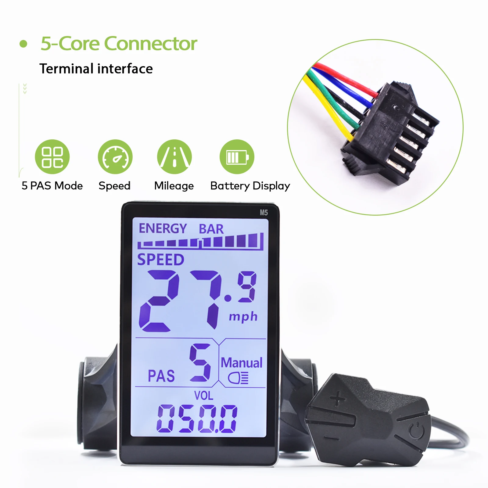 M5 Display 24 V-60 V Elektrische Lcd-scherm lcd-scherm voor elektrische fiets Scooter Waterdichte Lcd-scherm ebike Computer