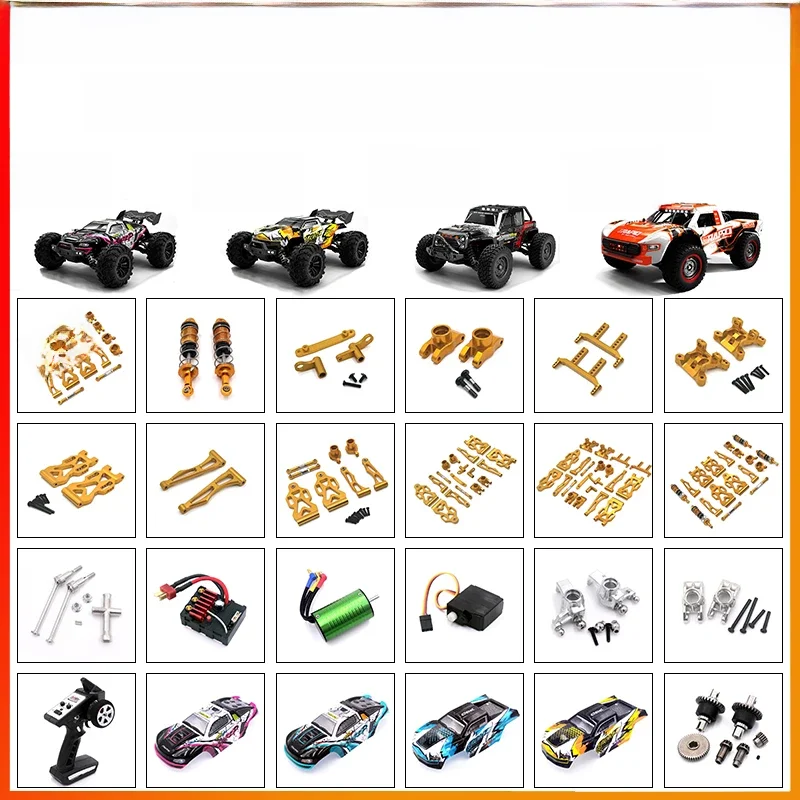 SCY 16101 16102 16103 16201 16101 Pro JJRC Q130 Pro RC voiture 1:16 or pièces de rechange en métal amélioré modèle 4WD/pièces de rechange d'origine