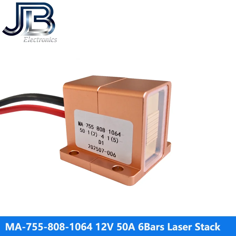 

MA-755-808-1064 300W 6Bars 12V 50A 808nm Laser Stack For Hair Removal
