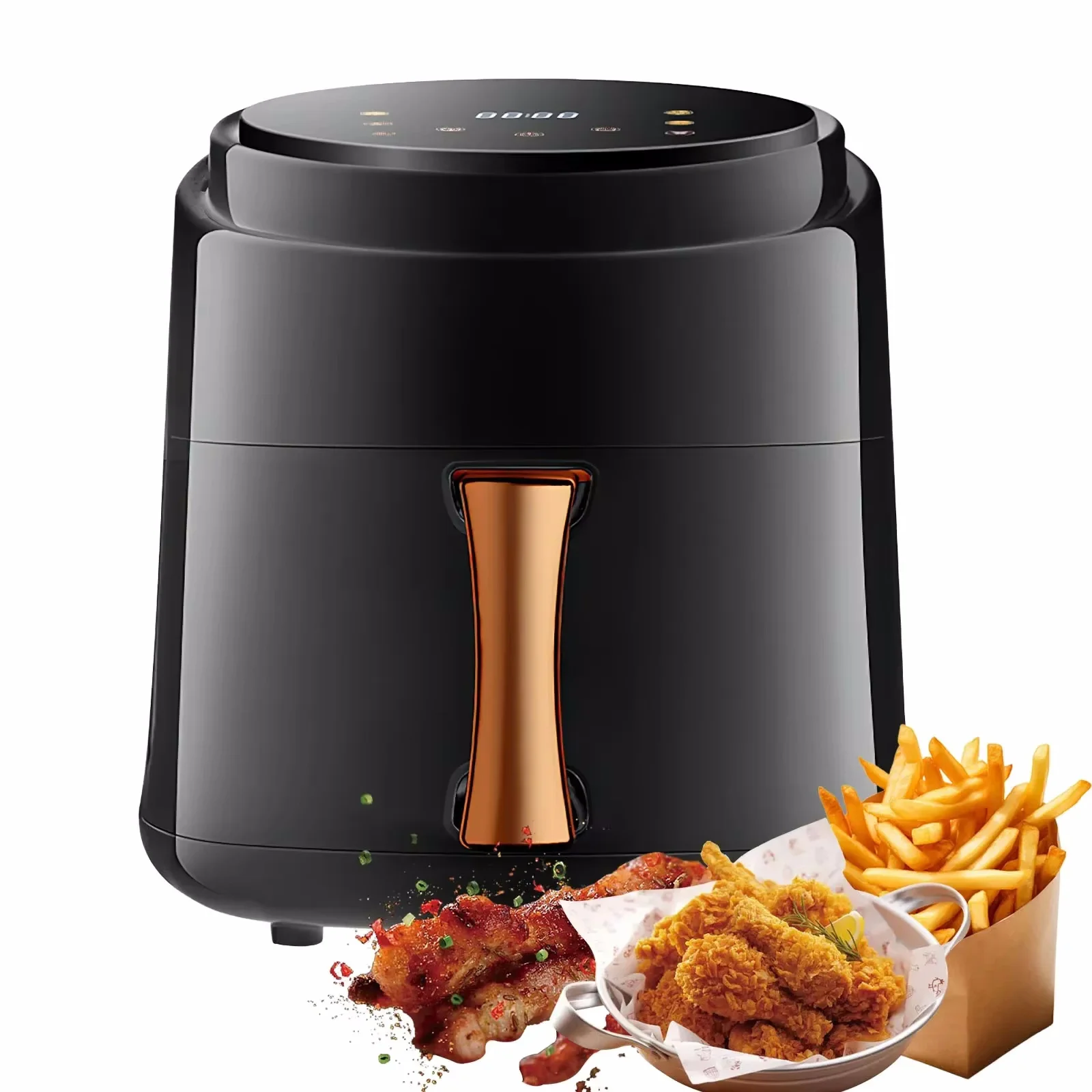 110V 220V 1400W 8L Household Intelligent Air Fryer Multi-function LED Display Touch Screen Electric Fryer