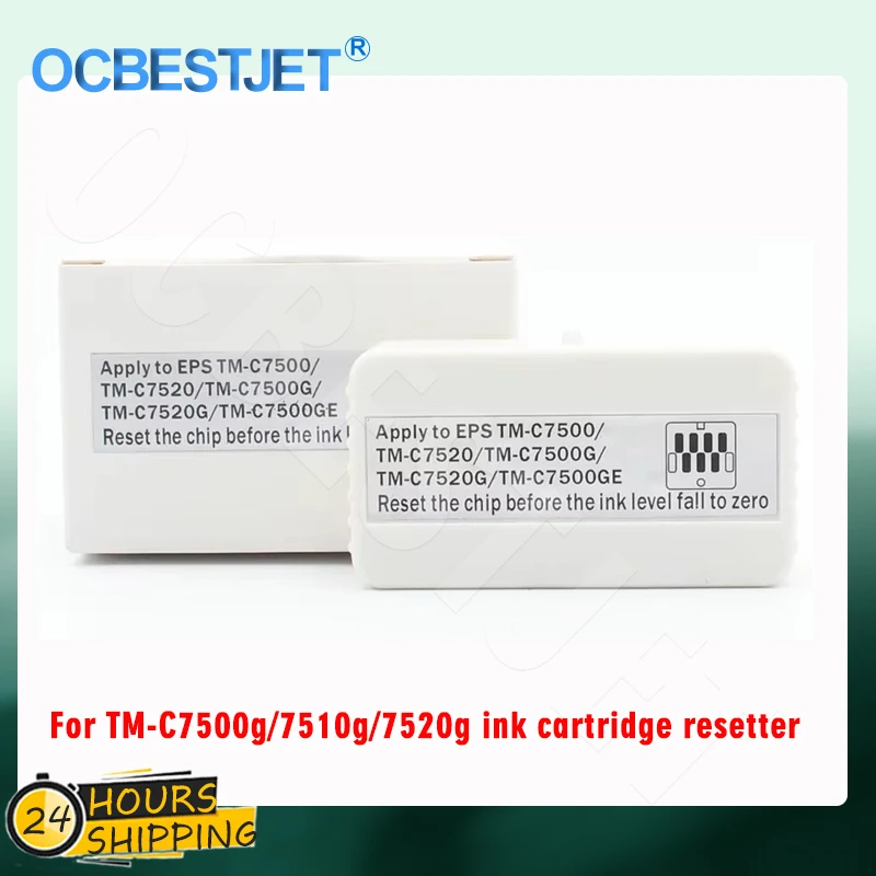 For Epson TM-C7500 TM-C7520 TM-C7500G TM-C7520G TM-C7500GE Printer Maintenance chip Resetter waste ink tank chip resetter