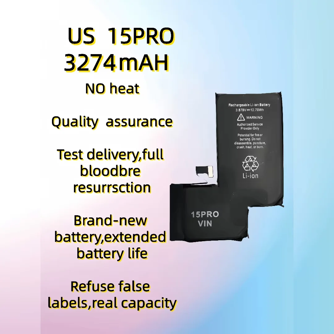 Factory Direct Sales for IPHONE15PRO US Mobile Phone Battery Original Standard Quality Lithium Battery