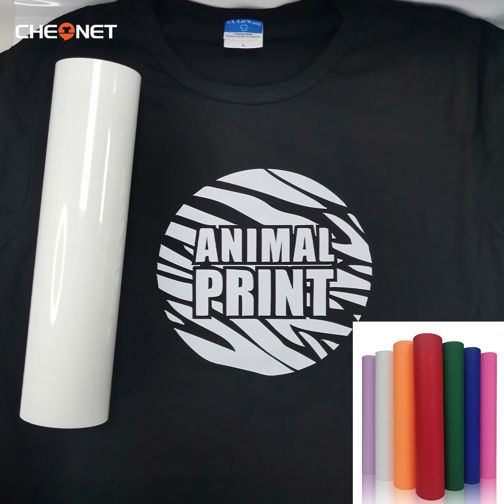 25cmx25cm QYPVC Heat Transfer Vinyl Roll HTV Iron On Vinyl Roll For T-Shirts Compatible With Clothing Design Diy