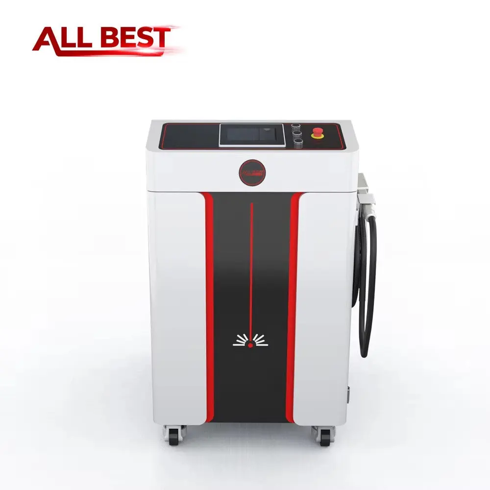

ALL BEST Hot Selling 3000W Portable Fiber Laser Cleaning Machine New Rust Oil Paint Removal Cleaner for Metal Easy to Operate